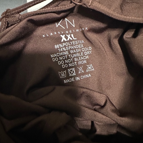 NWT. XXL Klassy BROWN BRAMISUIT - Picture 8 of 8